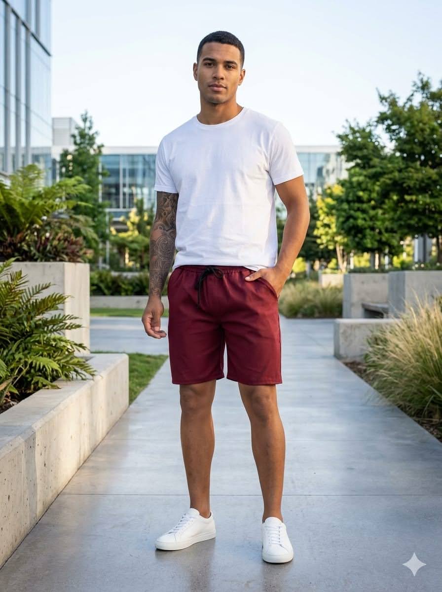 SHORT CORTE CHINO DE BENGALINA - Imagen 2
